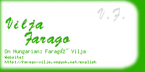 vilja farago business card